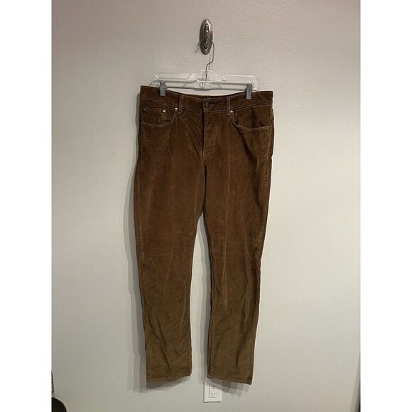 Spoke Fives Men Corduroy Trouser Cord 34x34 Stretch Build B Straight Brown - Picture 1 of 8
